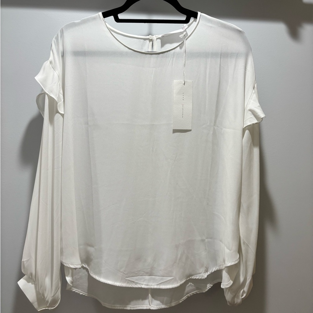 Lush Elegant White Blouse